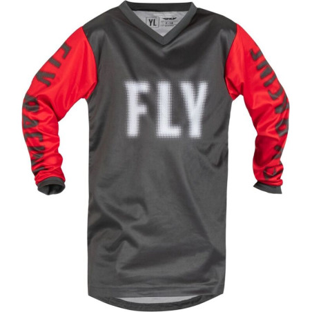 FLY RACING F-16 Jugend-Jersey - Grau/Rot