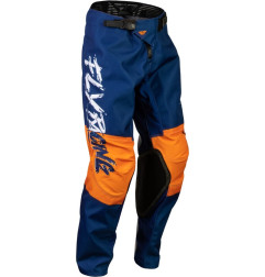 Pantalón infantil FLY RACING Kinetic Khaos - Blanco / Navy / Naranja