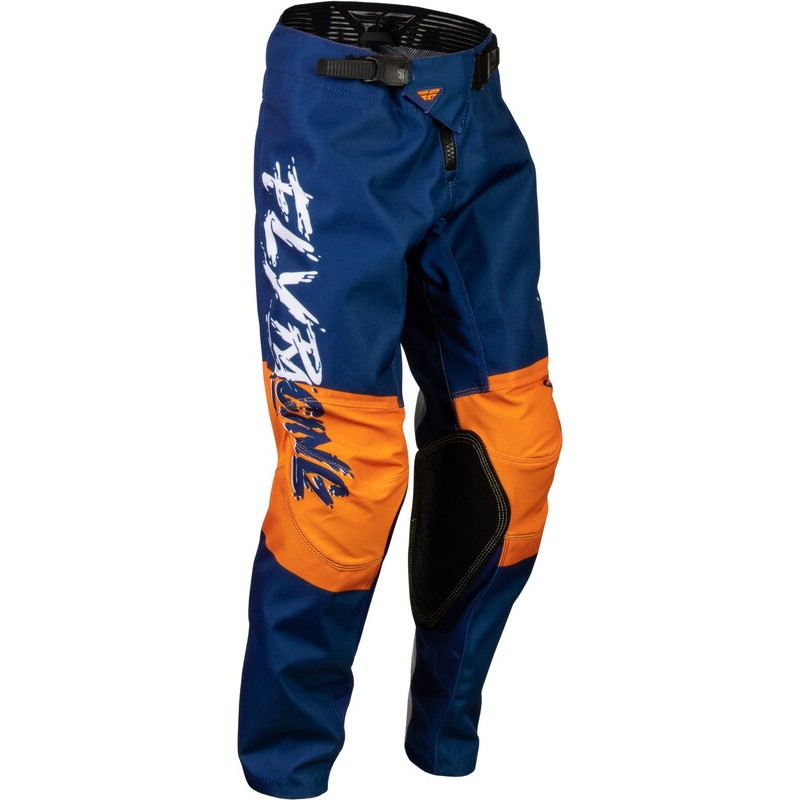 FLY RACING Jugend Kinetic Khaos Hose Weiß/Marine/Orange FLY RACING Jugend Kinetic Khaos Hose Weiß/Marine/Orange