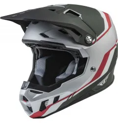 Casque FLY RACING Formula CC Driver Silver/Rouge/Blanc