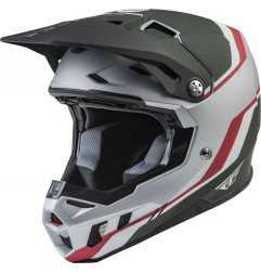 Casque FLY RACING Formula CC Driver Silver/Rouge/Blanc