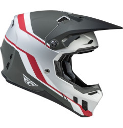 Casque FLY RACING Formula CC Driver Silver/Rouge/Blanc