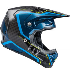FLY RACING Formula Carbon Axon Helmet Black/Blue - Größe XL