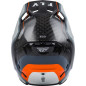 FLY RACING Formula Carbon Axon Helmet Black/Grey/Orange - size XL