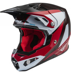 FLY RACING Formula Carbon Prime Helmet Red/White/Red Carbon