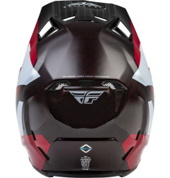 FLY RACING Formula Carbon Prime Helmet Red/White/Red Carbon - talla XL