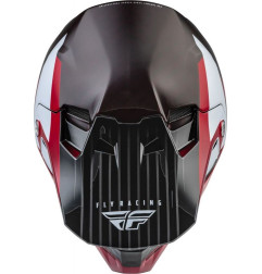 FLY RACING Formula Carbon Prime Helmet Red/White/Red Carbon