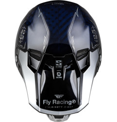 Casco FLY RACING Formula S Carbon Legacy - Carbono Azul / Plata