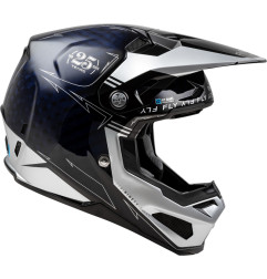 FLY RACING Formula Smart Carbon Legacy Helmet - Blue Carbon/Silver