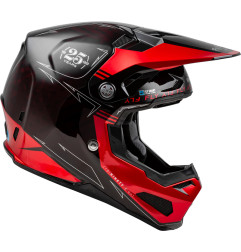 FLY RACING Formula Smart Carbon Legacy Helmet - Red Carbon/Black