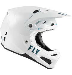 FLY RACING Formula S Carbon Solid Helm - Weiß