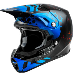 Casque FLY RACING Formula CC Tektonic - noir/bleu/rouge