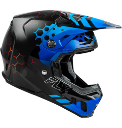 Casque FLY RACING Formula CC Tektonic - noir/bleu/rouge