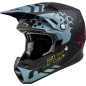 Casco FLY RACING Formula CC Teknonic - Negro Mate / Pizarra / Azul - talla XL