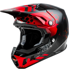 Casque FLY RACING Formula CC Tektonic - noir/rouge/orange