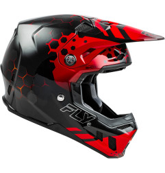 FLY RACING Formula CC Tektonic Helmet - Black/Red/Orange