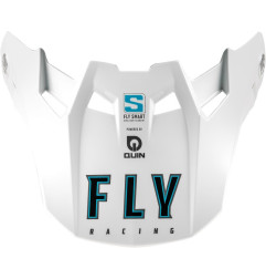 FLY RACING Formula S Carbon Solid Helmschirm - Weiß