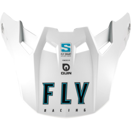 FLY RACING Formula S Carbon Solid Peak - White