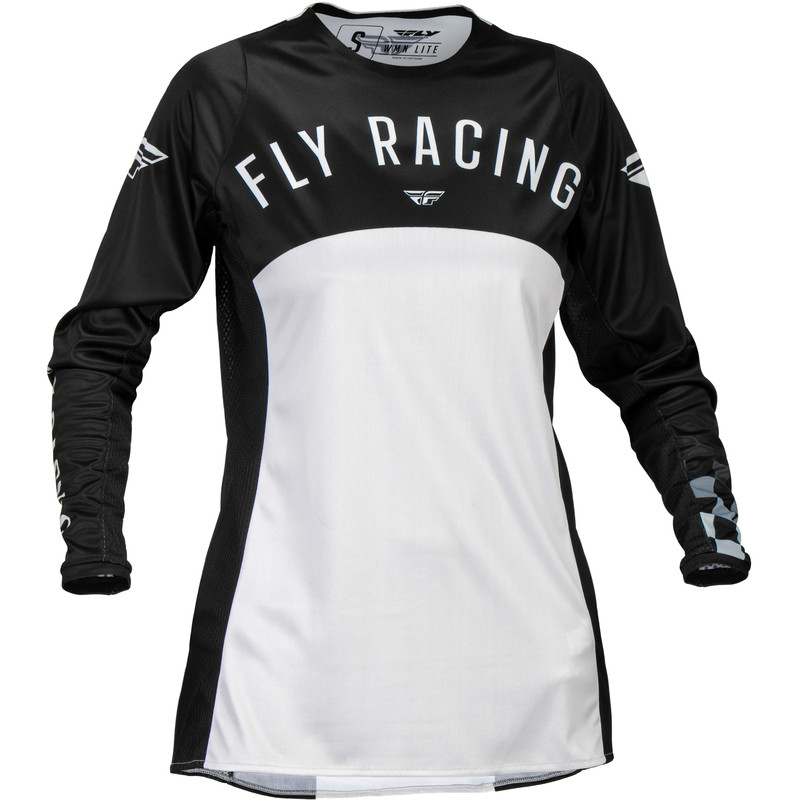 FLY RACING Lite Damen-Jersey - Schwarz/Hellgrau