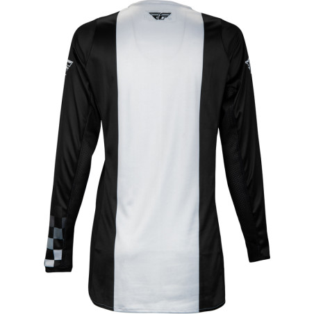 FLY RACING Lite Damen-Jersey - Schwarz/Hellgrau