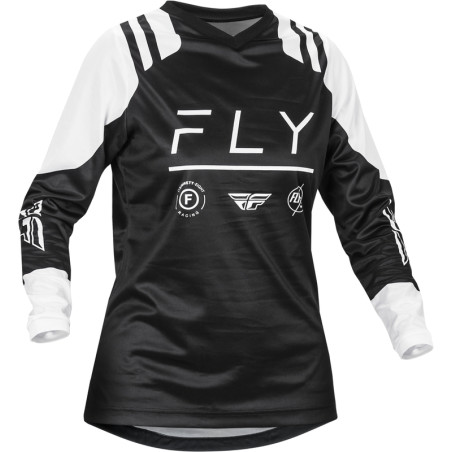 Camiseta mujer FLY RACING F-16 - Negro / Blanco