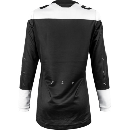 FLY RACING F-16 Damen-Jersey - Schwarz/Weiss