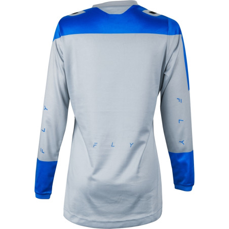 FLY RACING F-16 Damen-Jersey - Arctic Grey / Blau