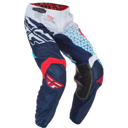 Pantalón FLY RACING Kinetic Trifecta Mesh - Rojo / Blanco / Azul