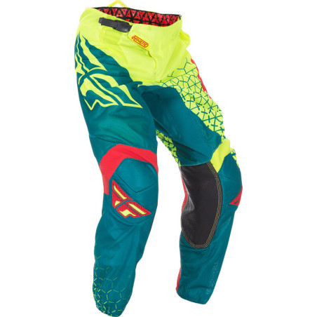 FLY RACING Kinetic Trifecta Mesh Pants - Hi-Vis/Teal