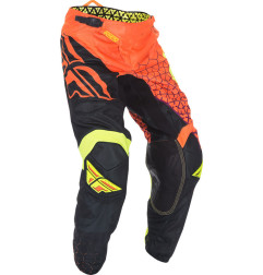 Pantalon FLY RACING Kinetic Trifecta Mesh - orange fluo/noir