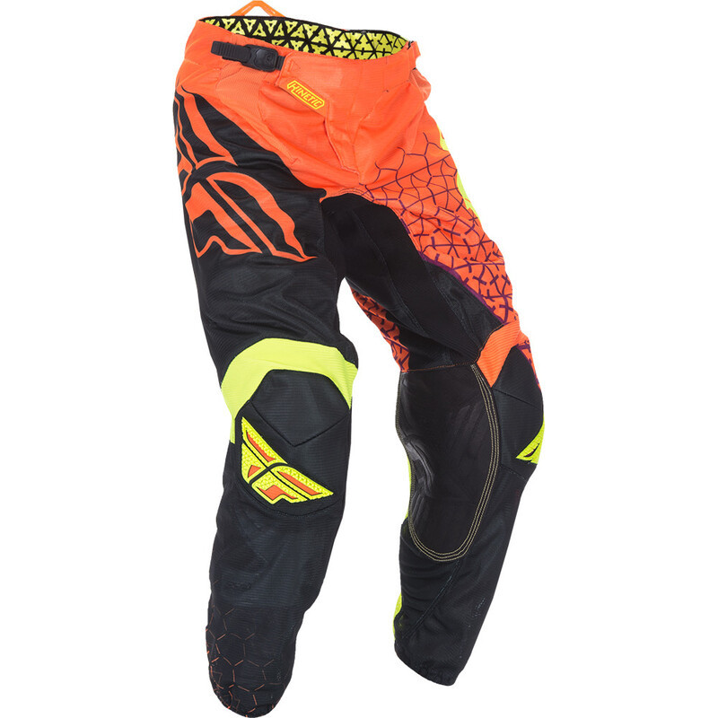 Pantalon FLY RACING Kinetic Trifecta Mesh - orange fluo/noir - taille 28