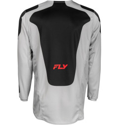 Camiseta FLY RACING Kinetic SYM - Gris claro / Rojo / Negro