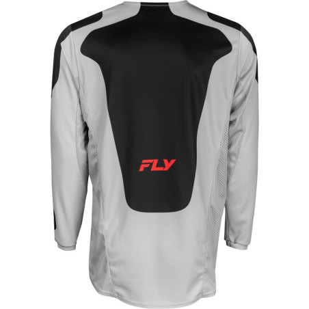 Camiseta FLY RACING Kinetic SYM - Gris claro / Rojo / Negro