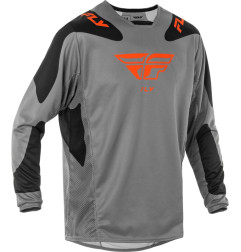 FLY RACING Kinetic SYM Jersey - Grau/Orange/Schwarz