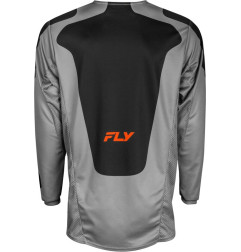 FLY RACING Kinetic SYM Jersey - Grey/Orange/Black
