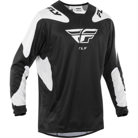Maillot FLY RACING Kinetic SYM - noir/blanc