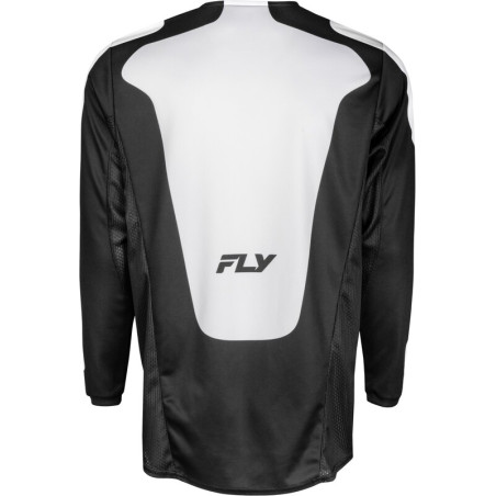 Maillot FLY RACING Kinetic SYM - noir/blanc
