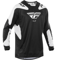 Maillot FLY RACING Kinetic SYM - noir/blanc
