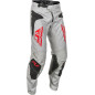 Pantalón FLY RACING Kinetic SYM - Gris claro / Rojo / Negro