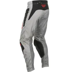 Pantalon FLY RACING Kinetic SYM - gris clair/rouge/noir