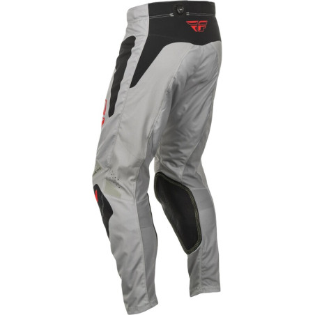 FLY RACING Kinetic SYM Pants - Light Grey/Red/Black