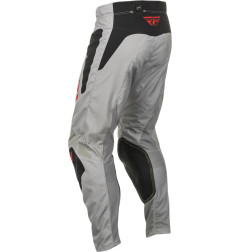 Pantalón FLY RACING Kinetic SYM - Gris claro / Rojo / Negro