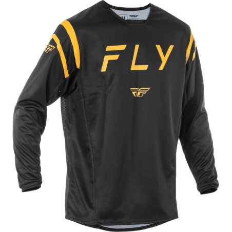 FLY RACING Kinetic Center Jersey - Schwarz/Gold