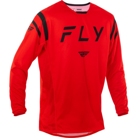Maillot FLY RACING Kinetic Center - rouge/noir