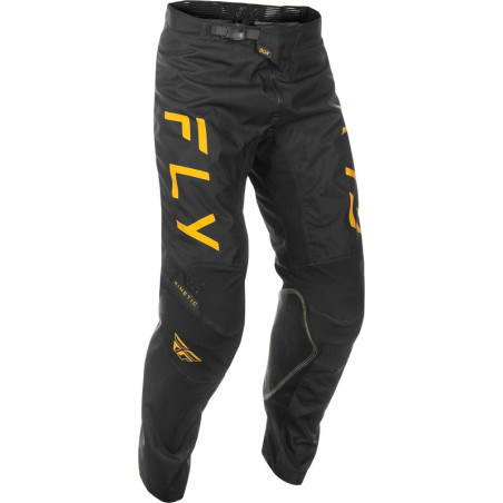 FLY RACING Kinetic Center Pants - Black/Gold