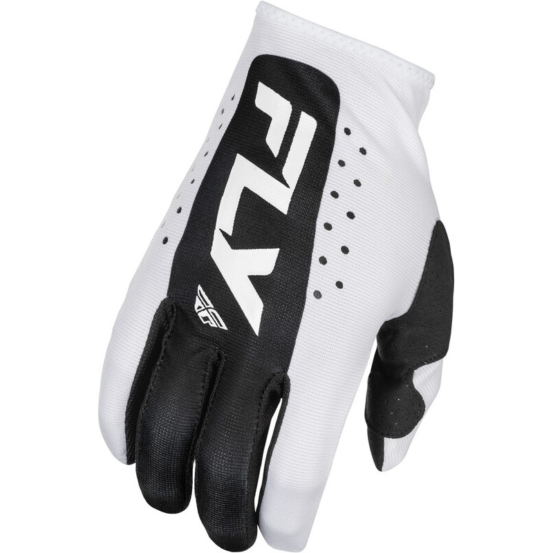 Guantes FLY RACING Lite - Blanco / Negro - talla 2XL Guantes FLY RACING Lite - Blanco / Negro - talla 2XL