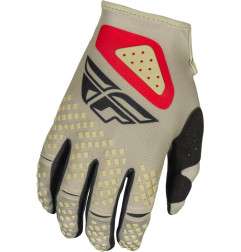 Guantes FLY RACING Kinetic SYM - Gris claro / Rojo / Negro