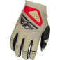Guantes FLY RACING Kinetic SYM - Gris claro / Rojo / Negro Guantes FLY RACING Kinetic SYM - Gris claro / Rojo / Negro
