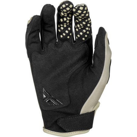 FLY RACING Kinetic SYM Handschuhe- Hellgrau/Rot/Schwarz