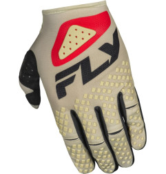 Guantes FLY RACING Kinetic SYM - Gris claro / Rojo / Negro